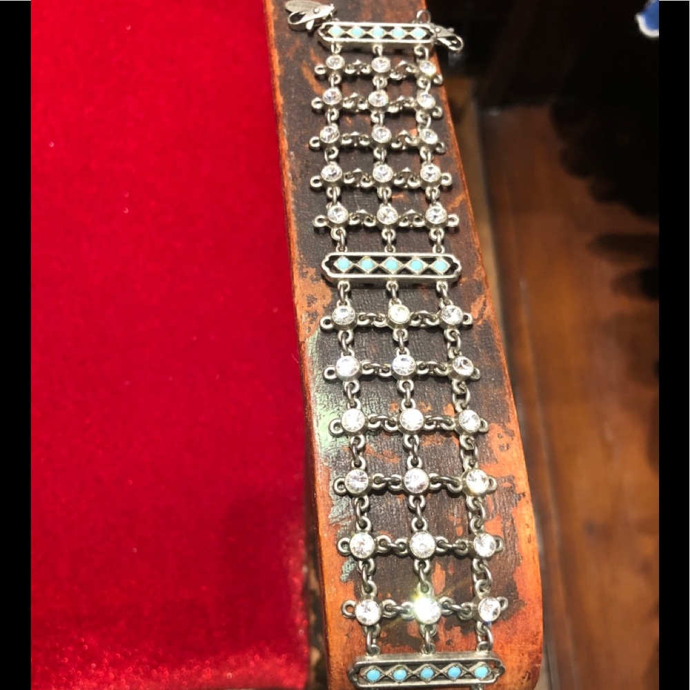 Tommassini turquoise and diamond bracelet